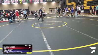 150 lbs Cons. Round 4 - Jacob Mahler, Iowa vs Will Casey, Western Dubuque Wrestling Club