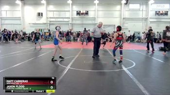 76 lbs Round 2 (10 Team) - Jaxon Flood, Carolina Hammer Squad vs Matt Carreras, Ohio Gold 10K