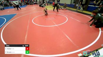 49 lbs Rr Rnd 4 - Callie Baker, Claremore Wrestling Club vs Peyton Brock, Glenpool Youth Wrestling