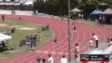 Women's 400m, Finals 2