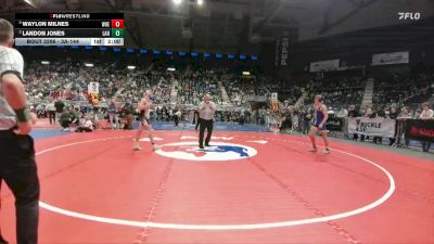 3A-144 lbs Semifinal - Waylon Milnes, Wheatland vs Landon Jones, Lander Valley