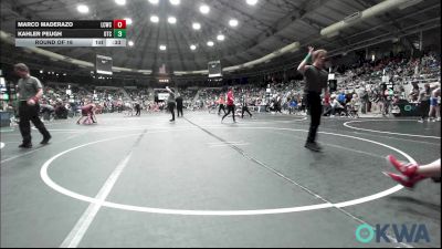 85 lbs Round Of 16 - Kahler Peugh, Owasso Takedown Club vs Marco Maderazo, Lincoln Christian