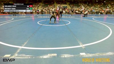 70 lbs Round Of 32 - Orlando Cruz, RedWave Wrestling vs Beckett Todd, Texas Elite Wrestling Club