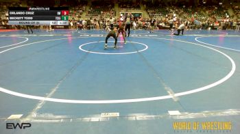 70 lbs Round Of 32 - Orlando Cruz, RedWave Wrestling vs Beckett Todd, Texas Elite Wrestling Club