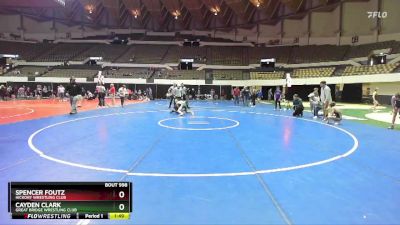 National 6-8 105 1st Place Match - Cayden Clark, Great Bridge Wrestling Club vs Spencer Foutz, Hickory Wrestling Club