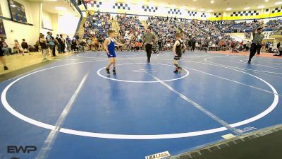 66 lbs Rr Rnd 2 - Corbin Morrow, Wyandotte Youth Wrestling vs Barrett Kennell, Tiger Trained Wrestling