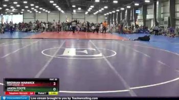 115 lbs Round 4 (6 Team) - Brennan Warwick, Terps Xtreme vs Jaxon Foote, Minion White