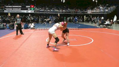5A 135 lbs 5th Place Match - Alyssa Rodriguez, Lubbock Cooper vs Dayana Gonzalez, Rio Grande City