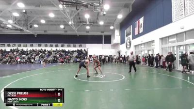 144 lbs Champ. Round 2 - Naoto Inoki, Mira Costa vs Ozzie Preuss, Millikan