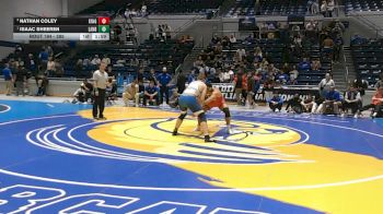 285 lbs 1st Place Match - Isaac Sheeren, Lander vs Nathan Coley, King
