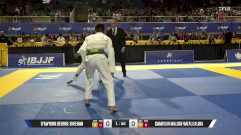 Cameron Malosi Fiataugaluia vs D'Awndre George Sheehan 2026 Pan Kids Jiu-Jitsu IBJJF Championship