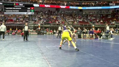 1A-157 lbs Quarterfinal - Hayden Helgeson, Lake Mills vs Boston Peters, Westwood, Sloan