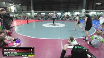 80 lbs Round 5 (6 Team) - Jack Aponte, RALEIGH ARE WRESTLING vs Declan Rangel, PIT BULL WRESTLING ACADEMY