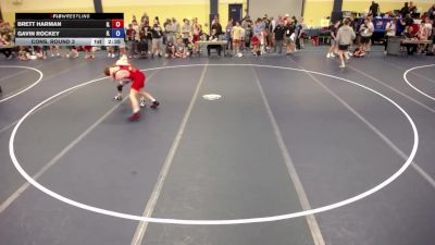132 lbs Cons. Round 3 - Brett Harman, IL vs Gavin Rockey, IL