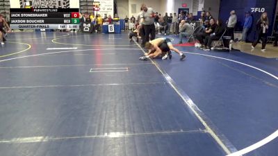 122 lbs Quarterfinal - Jack Stonebraker, West Allegheny vs Jaxson Boucher, Michigan Premier W.C.