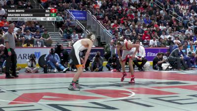 114 lbs Final - Gabe Benyo, Hazleton Area vs Brayden Wenrich, Northampton Area