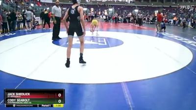 101 lbs Cons. Round 5 - Jack Shedlick, St Anthonys vs Cody Seabolt, Chambersburg Area Hs