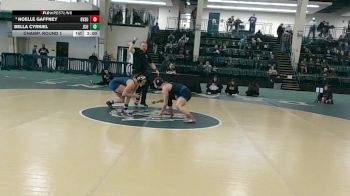 160 lbs Champ. Round 1 - Noelle Gaffney, Grand Valley State vs Bella Cyrkiel, John Carroll