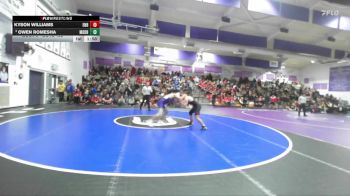 Boys 152 lbs Champ. Round 1 - Owen Romesha, Modoc Boys vs Kyson Williams, East Nicolaus Boys