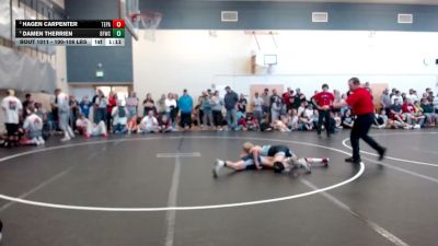 100-106 lbs Quarters - Hagen Carpenter, Terreton Panthers vs Damen Therrien, Bonners Ferry Wrestling Club