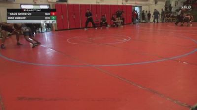 157 lbs Champ. Round 1 - Jose Jimenez, Cerritos College vs Cade Johnston, Palomar College