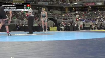 175 lbs Champ. Round 1 - Kaeb Stebbins, Delta vs Brody Wingate, East Central