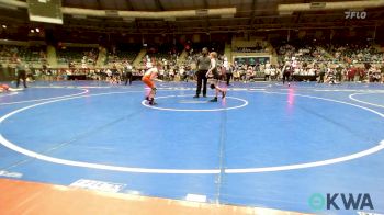 80 lbs Quarterfinal - Michael Weisinger, Wyandotte Youth Wrestling vs Ried Mayo, Tonkawa Takedown Club