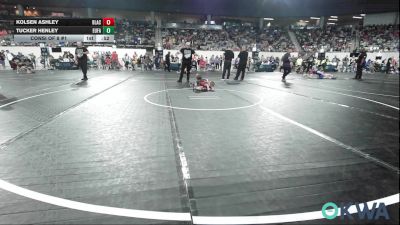 40 lbs Consi Of 8 #1 - Kolsen Ashley, Blackwell Wrestling Club vs Tucker Henley, Eufaula Ironheads Wrestling Club