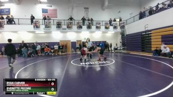 165-175 lbs Round 3 - Ryan Carver, Riverton Middle School vs Everette Pecore, Riverton Middle School