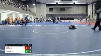 70 lbs Semis (4 Team) - Brodik Clarke, Fulda/Murray County Central vs Cael Mack, Roseau
