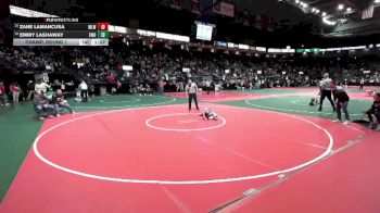 45 lbs Champ. Round 1 - Zane Lamancusa, MLW2 vs Emmy Lashaway, EWO3