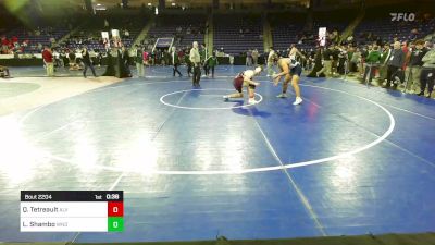 190 lbs Consi Of 8 #1 - Quintin Tetreault, Alvirne vs Liam Shambo, Windham