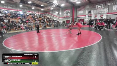 155 lbs Cons. Round 6 - Isabella Chavarin, Ayala vs Jaslyn Martinez, Alta Loma