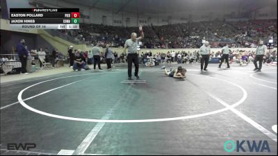76 lbs Round Of 16 - Jaxon Hines, Comanche Takedown Club vs Easton Pollard, Piedmont