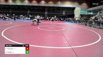 113 lbs Round Of 32 - Ethan Thomas, Choctaw vs Alberto Flores, Crook County