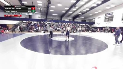 157 lbs Champ. Round 1 - Clay Gainer, Messiah vs Hunter Ballantine, Shenandoah