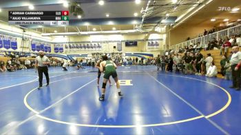 150 lbs 3rd Place Match - Julio Villanueva, Miramonte vs Adrian Carmargo, El Cerrito
