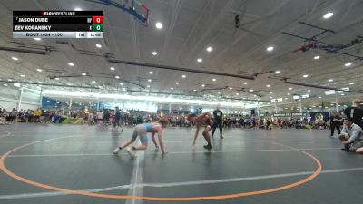 150 lbs Champ. Round 3 - Jason Dube, Unattached vs Zev Koransky, Unattached