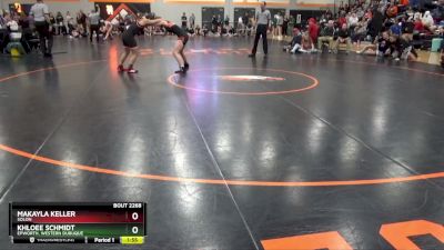 130 lbs Cons. Round 1 - Khloee Schmidt, Epworth, Western Dubuque vs Makayla Keller, Solon