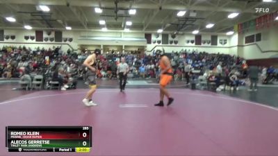 285 lbs Round 1 - Romeo Klein, Prairie, Cedar Rapids vs Alecos Gerretse, Tinley Park (Andrew)