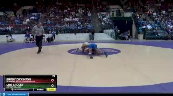 174 lbs Cons. Round 1 - Brody Dickinson, Nebraska Wesleyan University vs Luis Cruces, Luther College