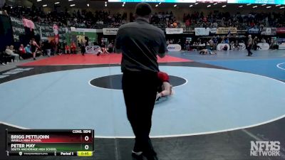 103 lbs Cons. Semi - BRIGG PETTIJOHN, Wasilla High School vs Peter May, South Anchorage High School