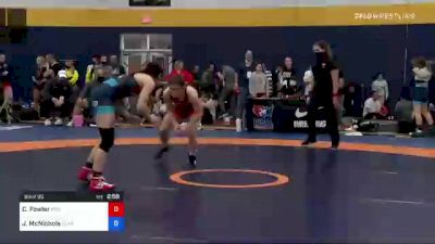 50 kg Semifinal - Charlotte Fowler, River Valley Wrestling Club vs Jaclyn McNichols, Texas