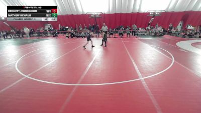 12U True Beginner - 100.2-105.4 Champ. Round 3 - Bennett Jennerjohn, Waunakee Wrestling Club vs Mathew Schaub, Wisconsin