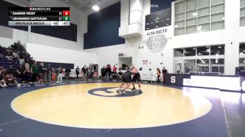 285 lbs 3rd Place Match - Zander West, Victor Valley vs Leonardo Battulga, South Torrance