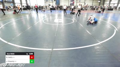 106 lbs Consi Of 16 #1 - Brendan Kelly, PA vs Jack Gramly, PA