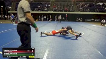 157 lbs Cons. Semi - Daniel Meeker, Wartburg vs Javen Estrada, North Central