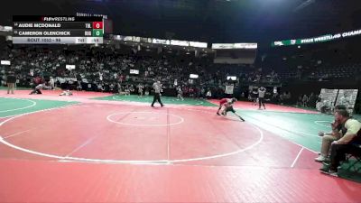 96 lbs Cons. Round 3 - Cameron Olenchick, ROGA vs Audie McDonald, TBL3