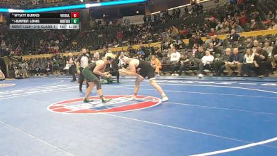 215 Class 1 lbs Semifinal - Hunter Long, North Callaway vs Wyatt Burks, Versailles