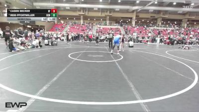 110 lbs Semifinal - Casen Becker, Black Fox vs Reid Pfortmiller, Deer Creek Wrestling